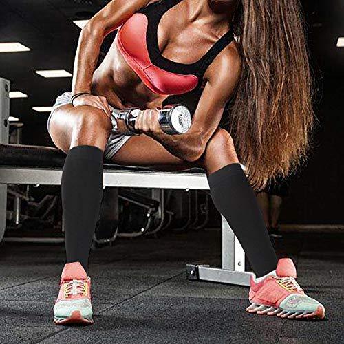 Double Couple 4 Pairs Compression Socks for Men and Women 20-30 mmHg Compression Stockings