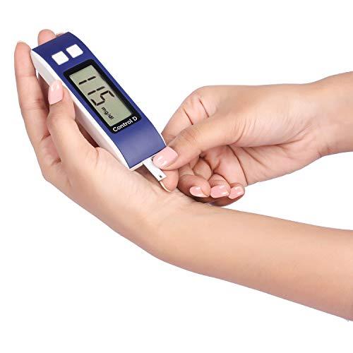 Control D Control D Diabetes Sugar Testing Machine with 5 Strips Glucometer