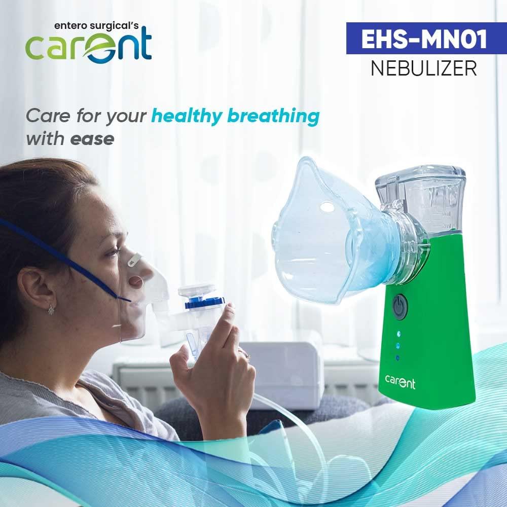 Carent Carent MN01 Portable Mesh Nebulizer Machine Kit for Sinus and Asthma Cool Mist Inhaler Machine for Children and Adults
