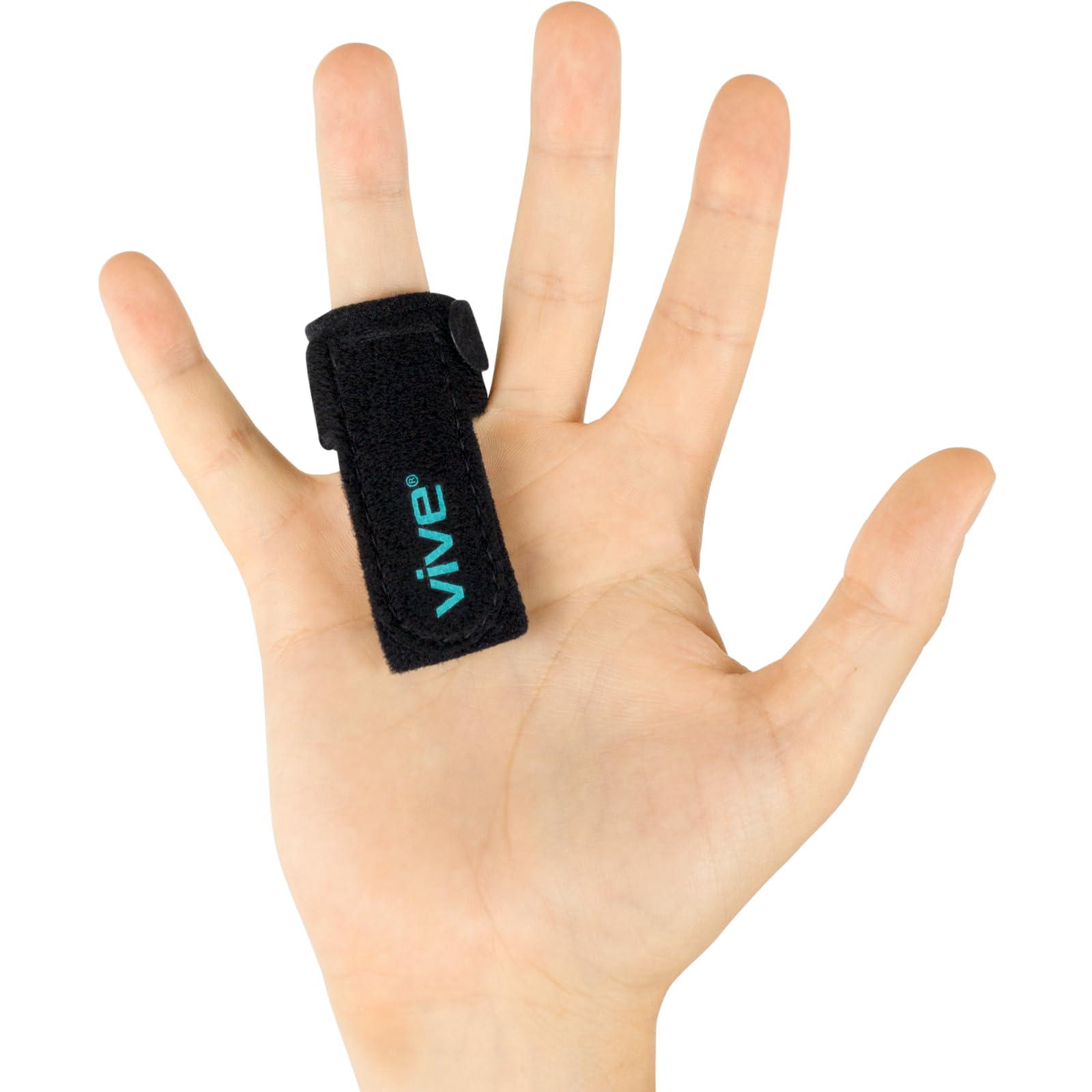 Vive Trigger Finger Splint by Vive - Support Brace for Straightening Curved, Bent, Locked & Stenosing Tenosynovitis Hands - Tendon Release & Pain Relief
