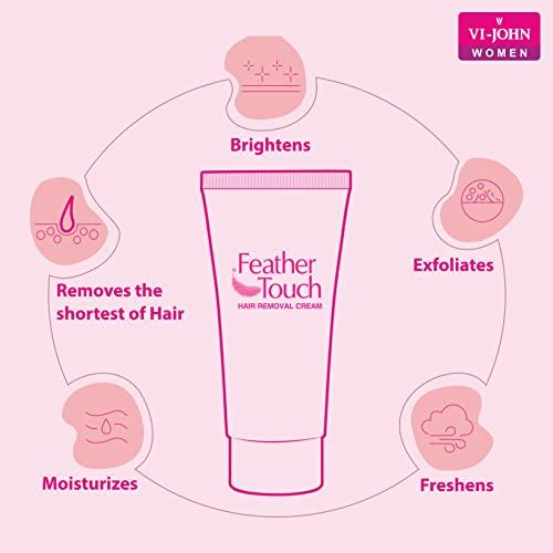 VI - JOHN VI - JOHN Feather Touch Hair Removal Lime, Rose and aloe vera Cream (40 Gram each, Set Of 10)