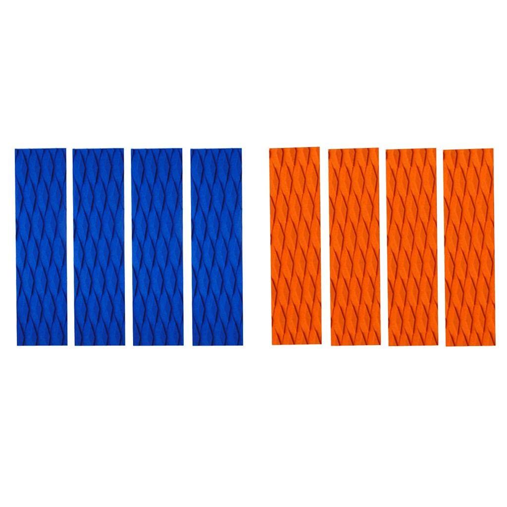 UJEAVETTE UJEAVETTE 4 Pieces EVA Skimboard Traction Pad Bar Grip Surfboard SUP Surfing Orange