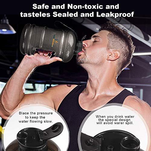 HulkNutrition HulkNutrition BPA Free Gym Gallon Plastic Shaker/Sipper Bottle for Protein Shake 100% Leakproof Guarantee, 1.5 L , Pack of 1, Multicolour