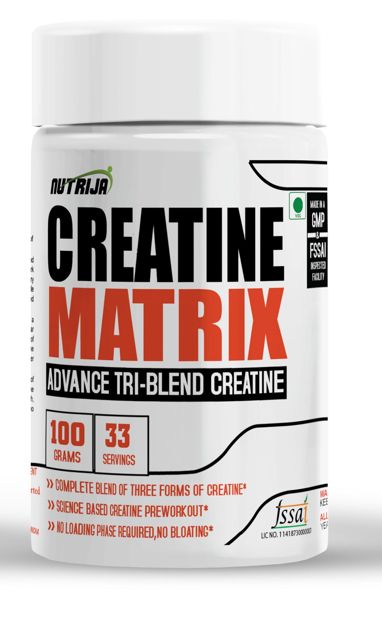 NutriJa NutriJa CREATINE MATRIX™ - Complete Blend Of Creatine HCL, Creatine Nitrate & Magnesium Chelate - 100grams (Pineapple)