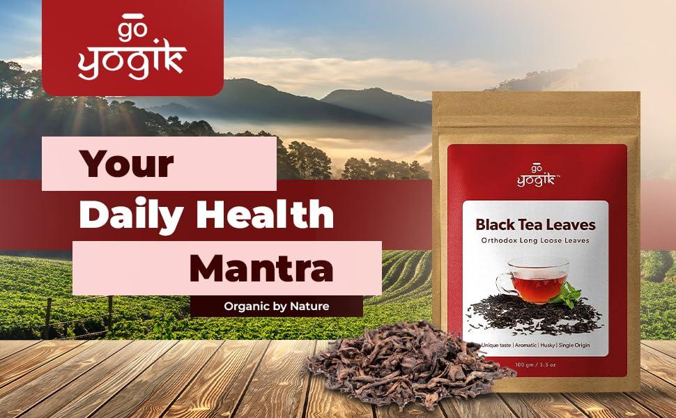 Generic Go-Yogik Black Tea loose leaves from Meghalaya [ 100g ] | Organic by nature