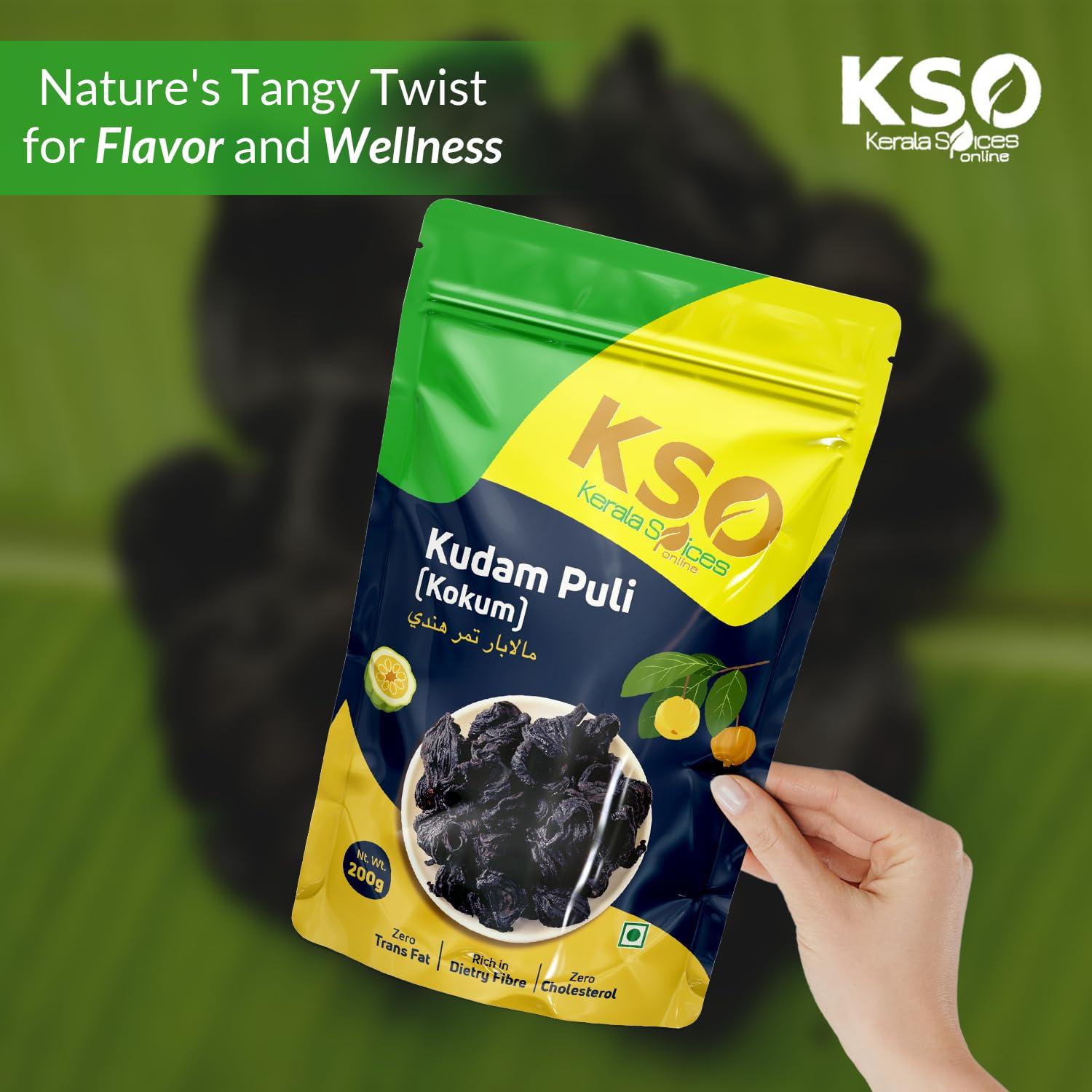 keralaspicesonline Kerala Spices Natural Kudampuli 50 gm Dried Malabar Tamarind Seedless Garcinia Cambogia Brindleberry