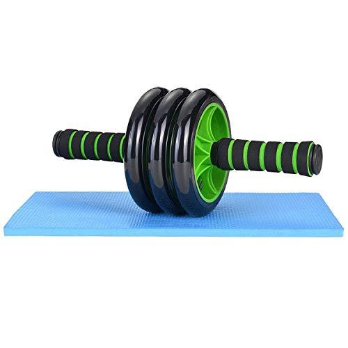 Birudmart Birudmart 3-in-1 AB Wheel Roller Kit - Odoland AB Roller Pro with Resistant Band,Knee Pad,Anti-Slip Handles,Storage Bag and Training Program - Perfect Abdominal Core Carver Fitness Workout for Abs