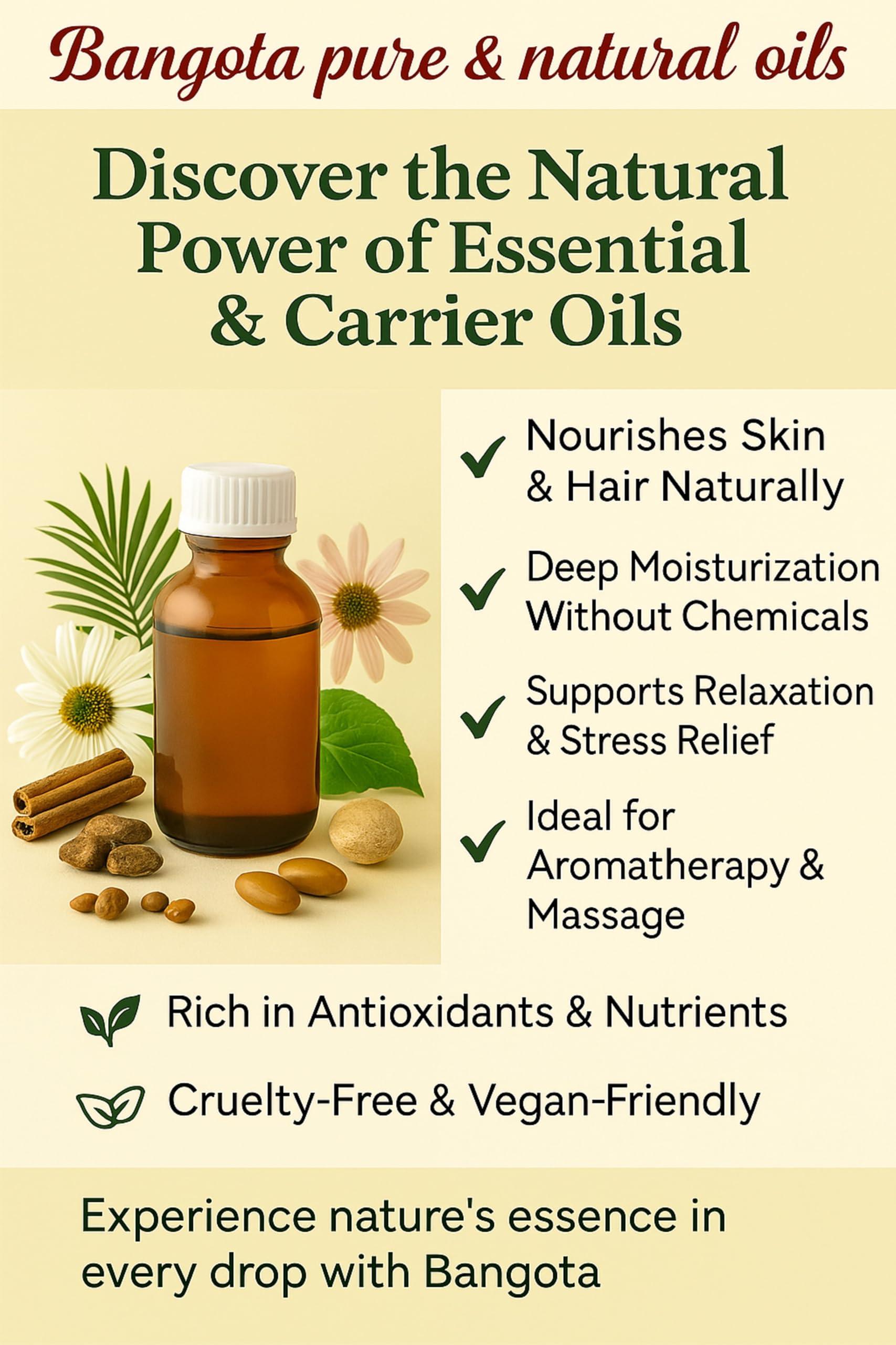 Bangota Bangota Gotu Kola (Centella) Pure & Natural Carrier Oil (Centella asiatica) (15 ml (0.50 Oz))