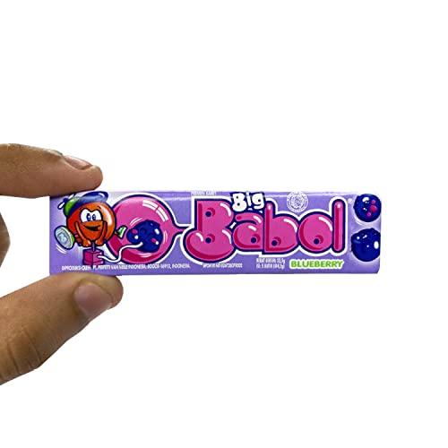 Big Babol Big Babol Rasa Blueberry Bubble Gum, 0.79 oz / 22.5 g, 20 Pack