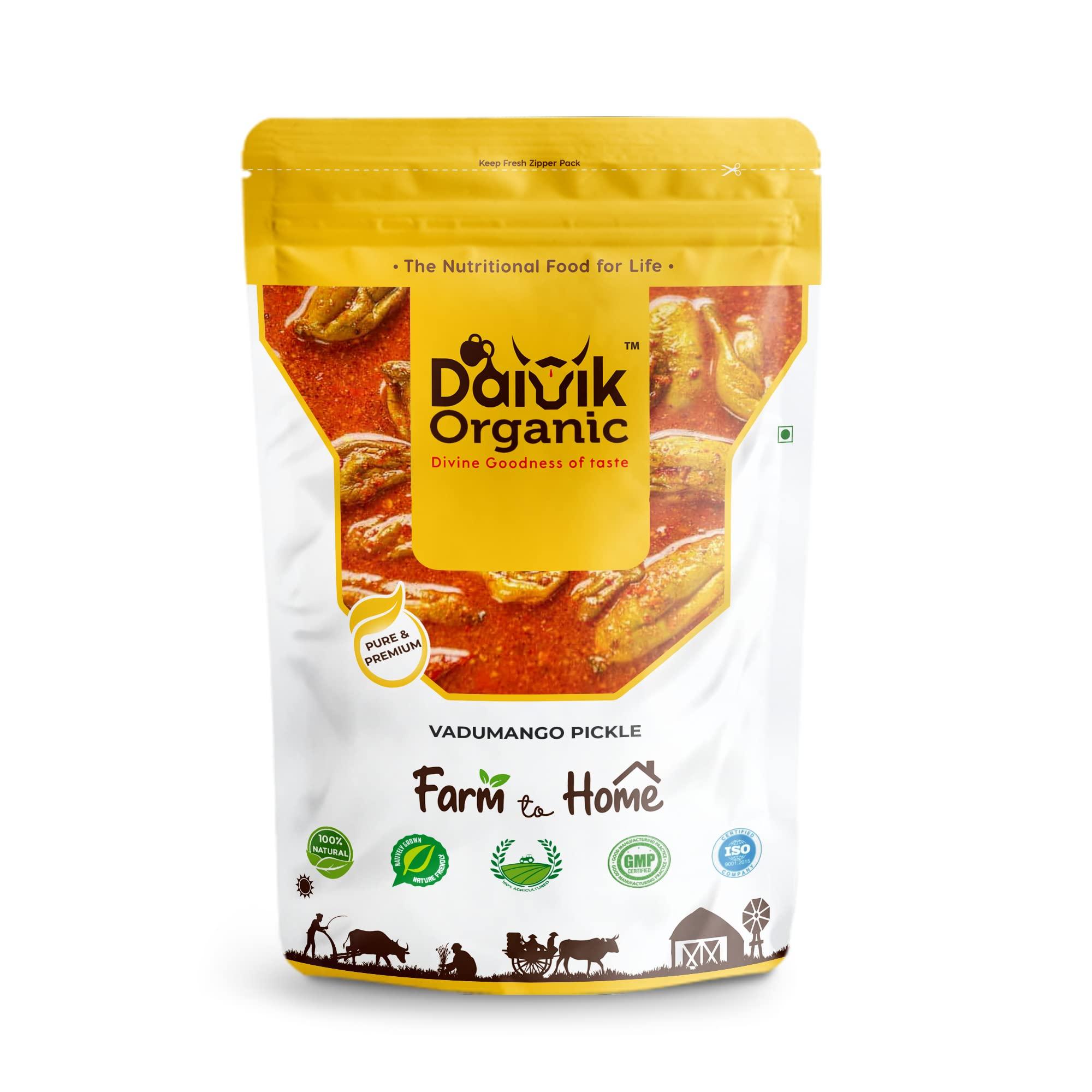 DAIVIK ORGANIC HOMEMADE VADU MANGAI/TENDER MANGO PICKLE - 250GMS