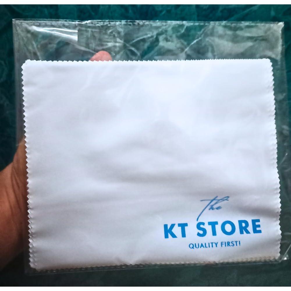 Kumbhar Traders KT Microfiber Lens Cleaning Cloths | Pack of 15 | Size- 7 x 6 Inches | Specs Microfiber Cloth | Microfiber Lens Cleaning Cloth for Laptop Cleaner, Spectacles, Sunglasses, Mobile & More | Blue