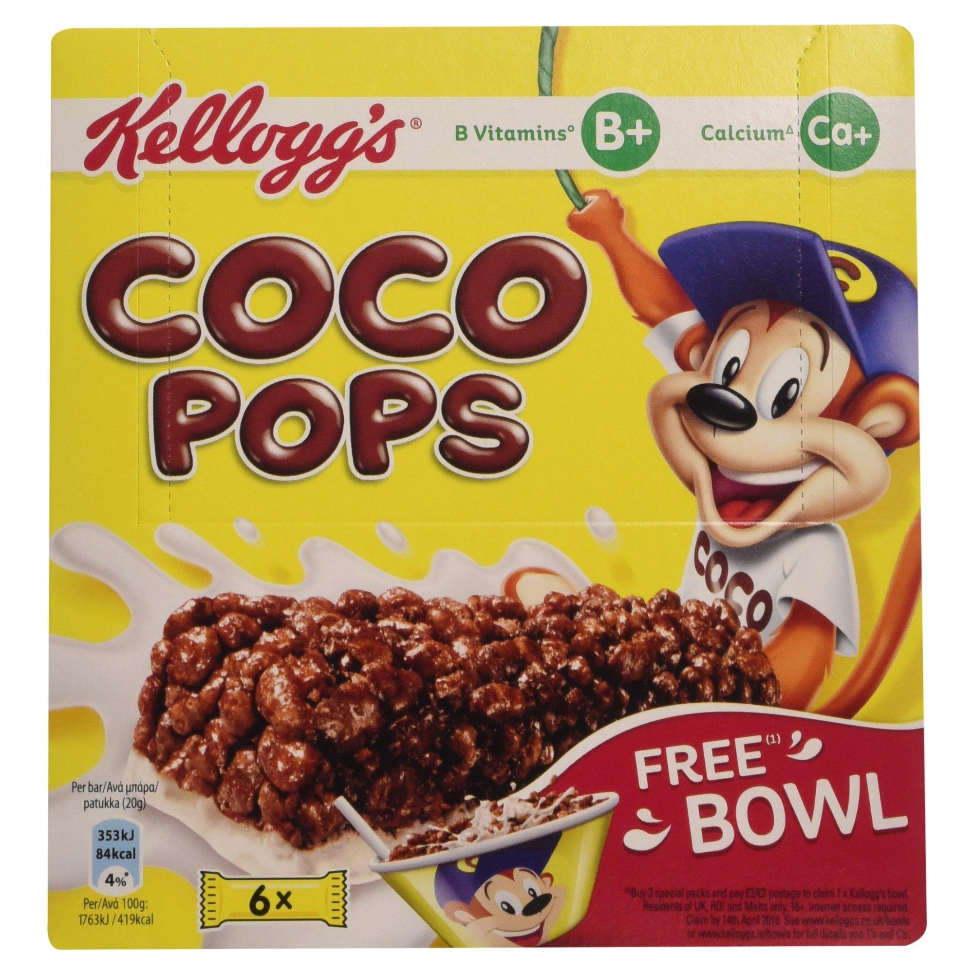 Kellogg's Kellogg\'s Coco Pops Snack Bar, 4.23 oz / 120 g