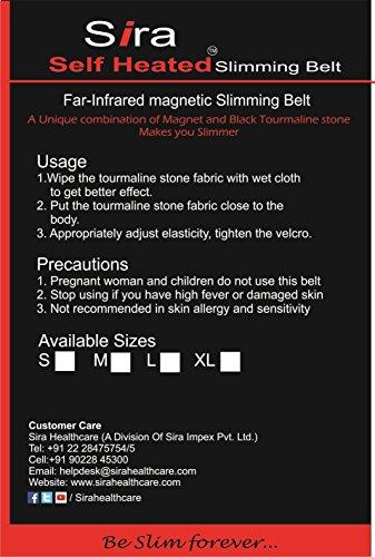 Sira Self Heated Sira Self Heated Tourmaline Magnetic Slimming Belt- For Unisex (L, Beige)