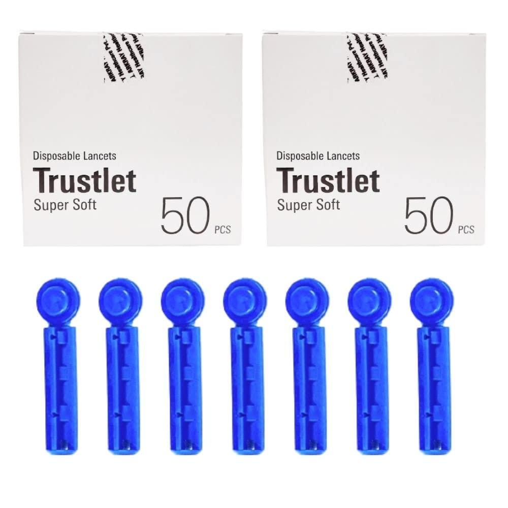 Arkray Arkray Trustlet 100 Disposable Sterile Lancets For Glucose Monitor Glucometer Lancets