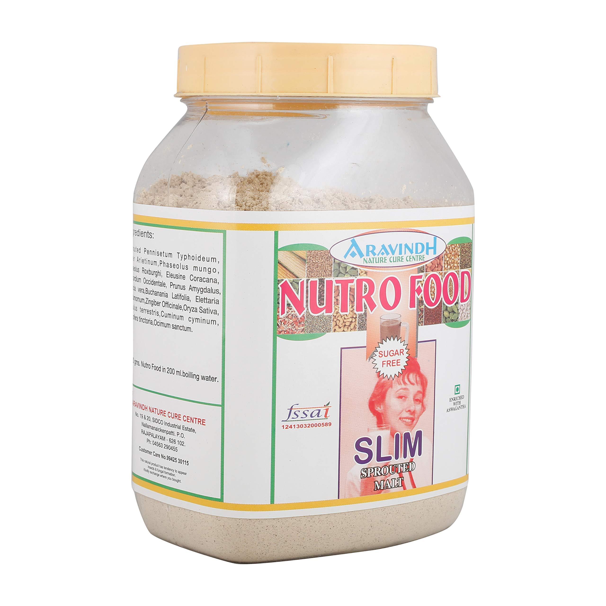 ARAVINDH HERBAL ARAVINDH NUTRO FOOD SLIM (SUGAR FREE) 500 GMS