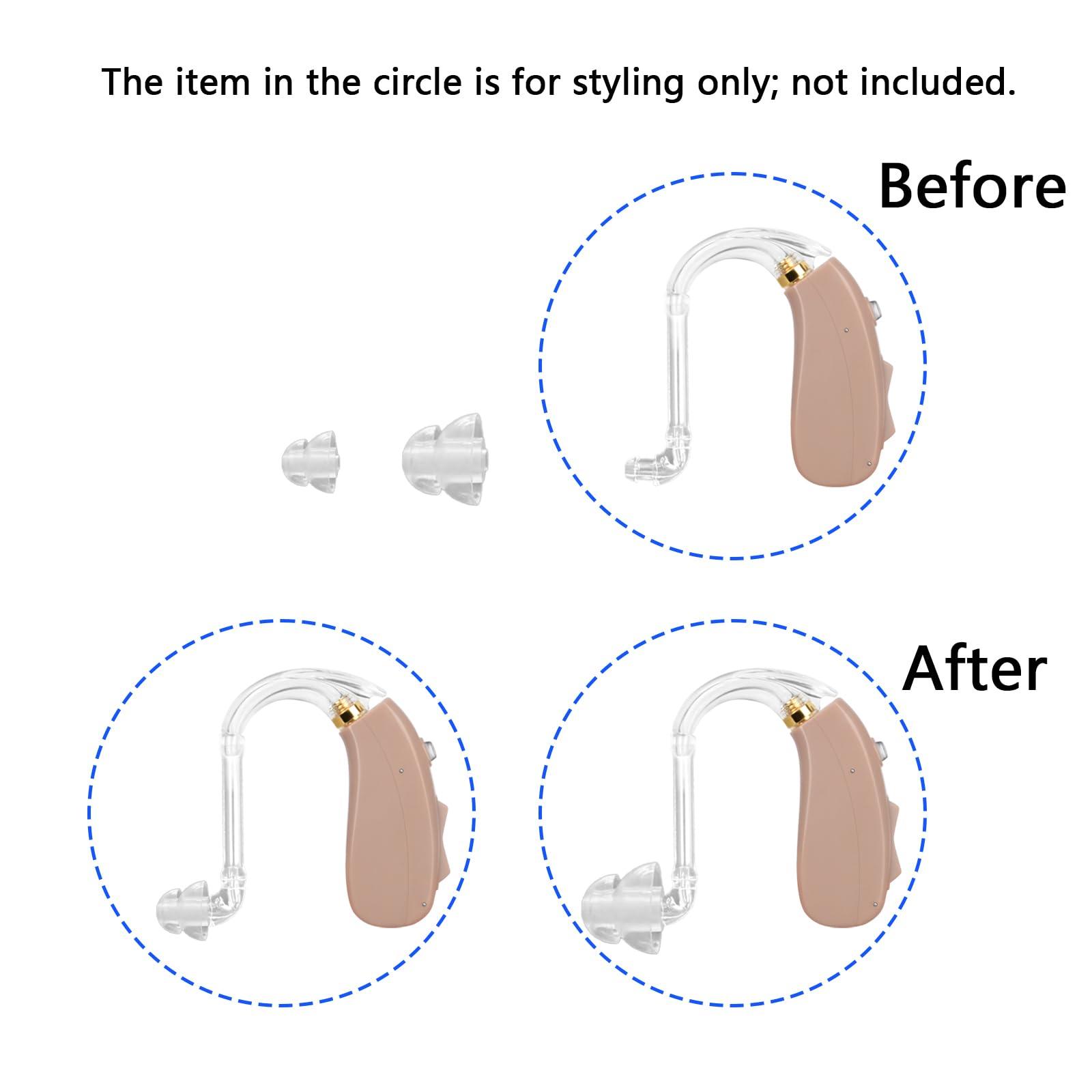 Banglijian Banglijian Hearing Aid Accessories 6 Double-Layer Ear Domes