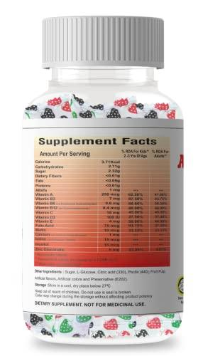 healthkaari Alfa Gummies - Alfalfa With Multivitamins Strawberry Flavour - 30 Gummies (Buy 2 Get 1 Free)