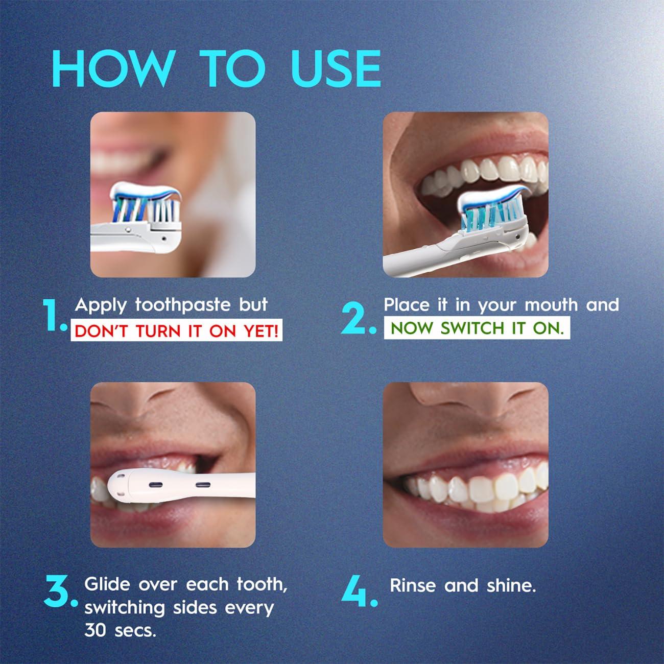 Oral-B Oral B ORIGINAL Cross Action Battery Toothbrush Replacement Brush Heads [10X POWERFUL THAN COMPATIBLE PRODUCTS], Soft Bristles, 2 Refills