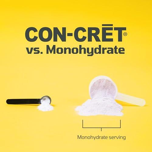 CON-CRET CON-CRET Concentrated Creatine HCL - supports Muscle, Cognitive, Cellular Energy | No Bloating or Cramps | USA Made & NSF Certified | 60 Micro-dosed servings | Lemon Lime Flavour (57.6gms)
