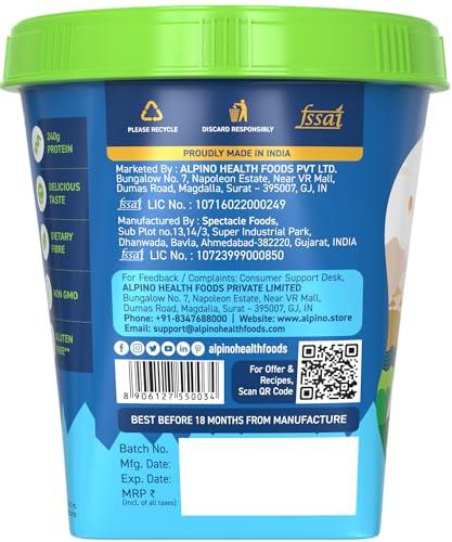 Alpino Alpino Classic Peanut Butter Crunch 1 KG | 90% Roasted Peanuts | High Protein Peanut Butter Crunchy | Gluten-Free | Vegan