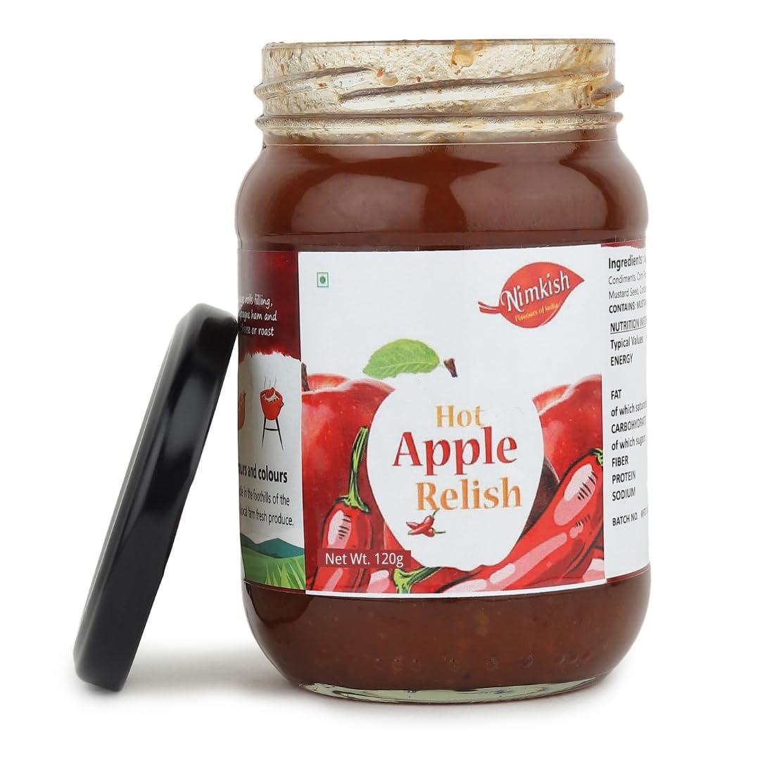 Nimkish Nimkish Hot Apple Chutney, Fresh Fruits 120g