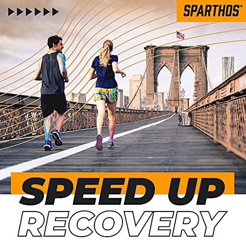 Sparthos Kinesiology Spartan Tape Perfect Support for Athletic Sports Recovery and PhysioTherapy with Taping Guide Inside, Uncut, 2 Inch x 16.4 Feet Roll (Desert Beige)