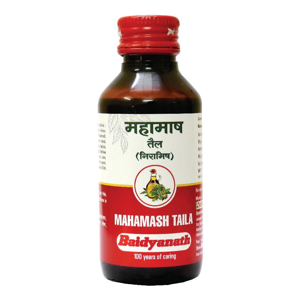 Baidyanath Baidyanath Mahamash Niramish Oil 100 ml - Ayurvedic Medicated Oil, Helps In Knee And Joints Pains, Stiffness And Muscles