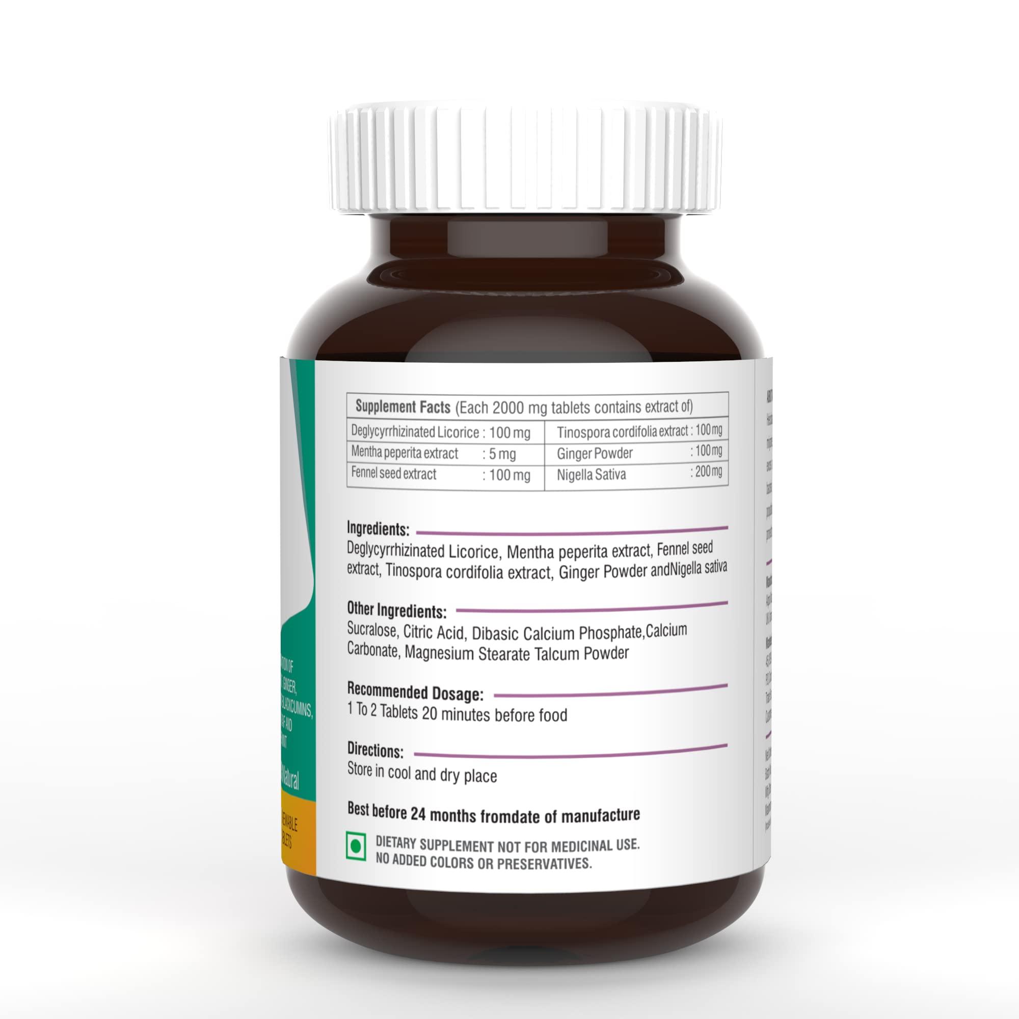 Lifekart TheLifekart Acidity Relief Ayurvedic Medicine | Stomach Pain Medicine | Indigestion Tablets | Digestion, Constipation, Abdominal Pain | Maintain A Healthy Gut Relief From Gas & Acidity (30 Tablets)