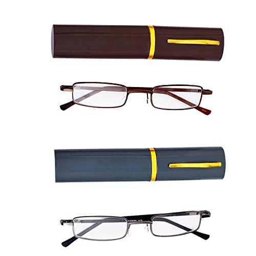 SpexIcon SpexIcon Pack of 2 - Pen Type Reading Glasses For Men & Women, Multicolor Pack (Multicolor, 1.00)