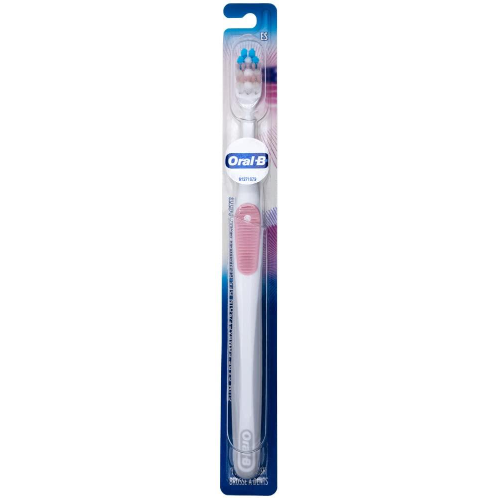 Oral-B Oral-B Adult Gum Care Extra Soft Manual Toothbrush For Sensitive Teeth And Gums, Compact Small Head,(Colors Vary)-Pack Of 4,Multicolour