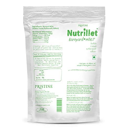 Pristine PRISTINE Nutrillet Healthy Barnyard Millet Pouch, 500g (Pack of 2)