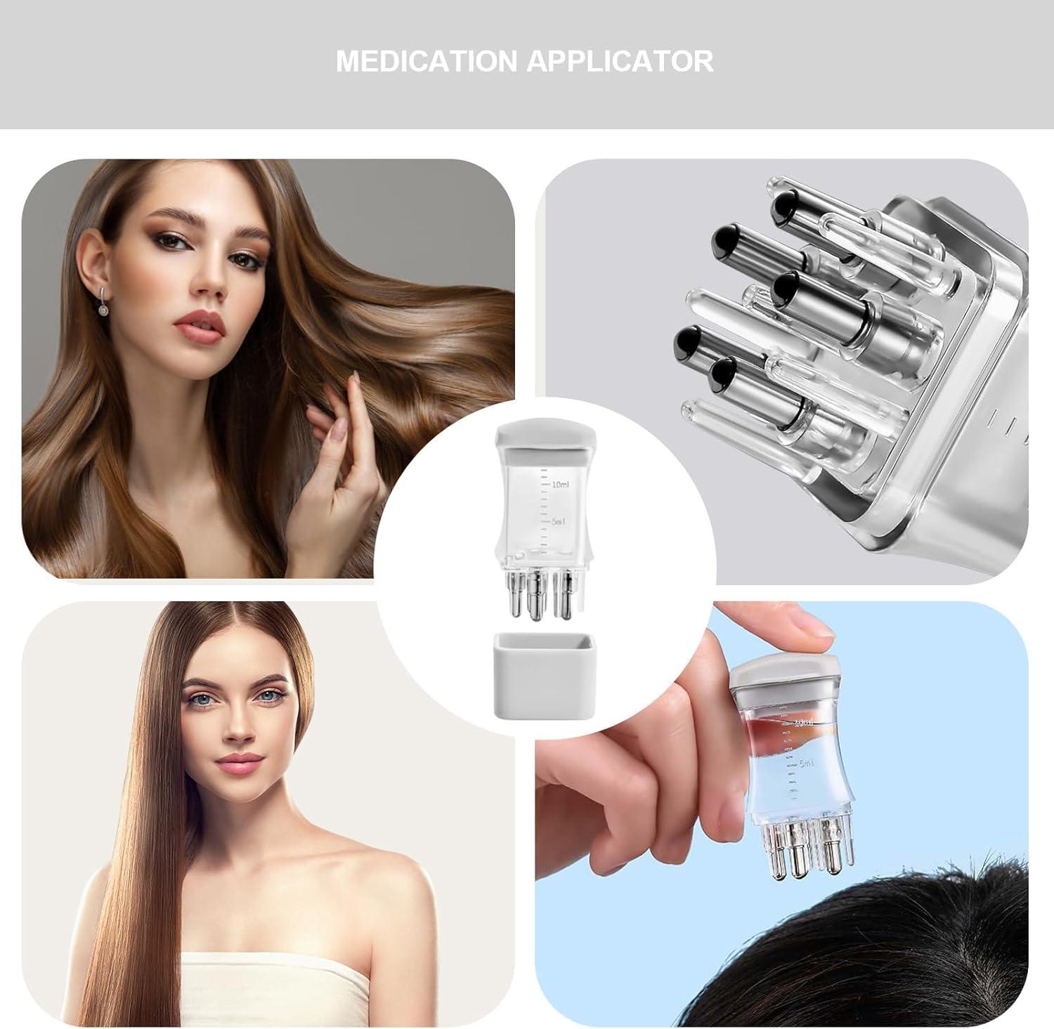 MVPHTY MVPHTY Scalp Oil Applicator| Hair Oiling Applicator And Scalp Massager With Graduated Scale - Portable Hair Oil Dispenser For Scalp Care, Smooth Liquid Discharging Best Head Pain Relief Tool(Set Of 2)