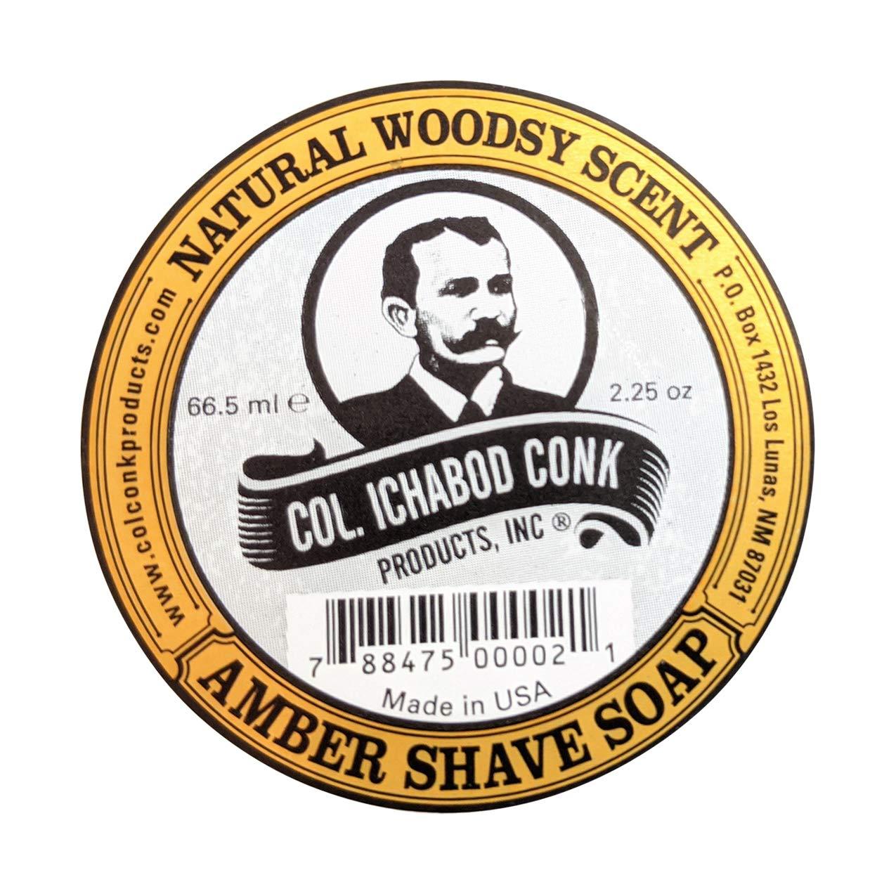 Colonel Conk Colonel Ichabod Conk Amber Glycerine Bar Shave Soap 2.25 Oz.