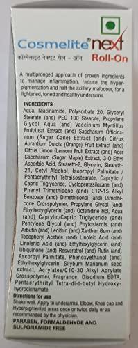 Generic Cosmelite next Roll-on 50 GM Underarm, Elbow, Knee Cap PACK OF 2