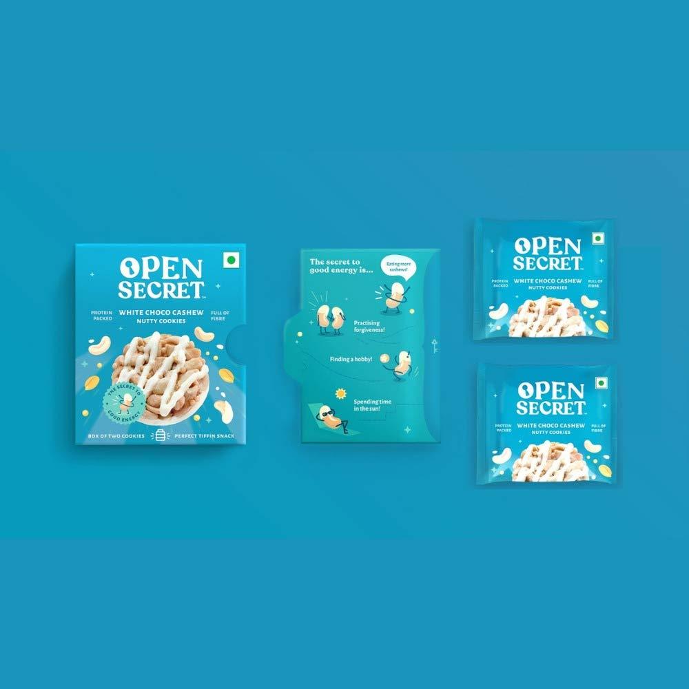 Open Secret Open Secret Cookies | 14 Boxes, 2 Cookies Each | Healthy Snacks, Rakhi Gift for Brother, Cookies Biscuits, Cookies Gift Packs, Healthy High Protein, No Added Maida, Gifts (14 X 2 = 28)