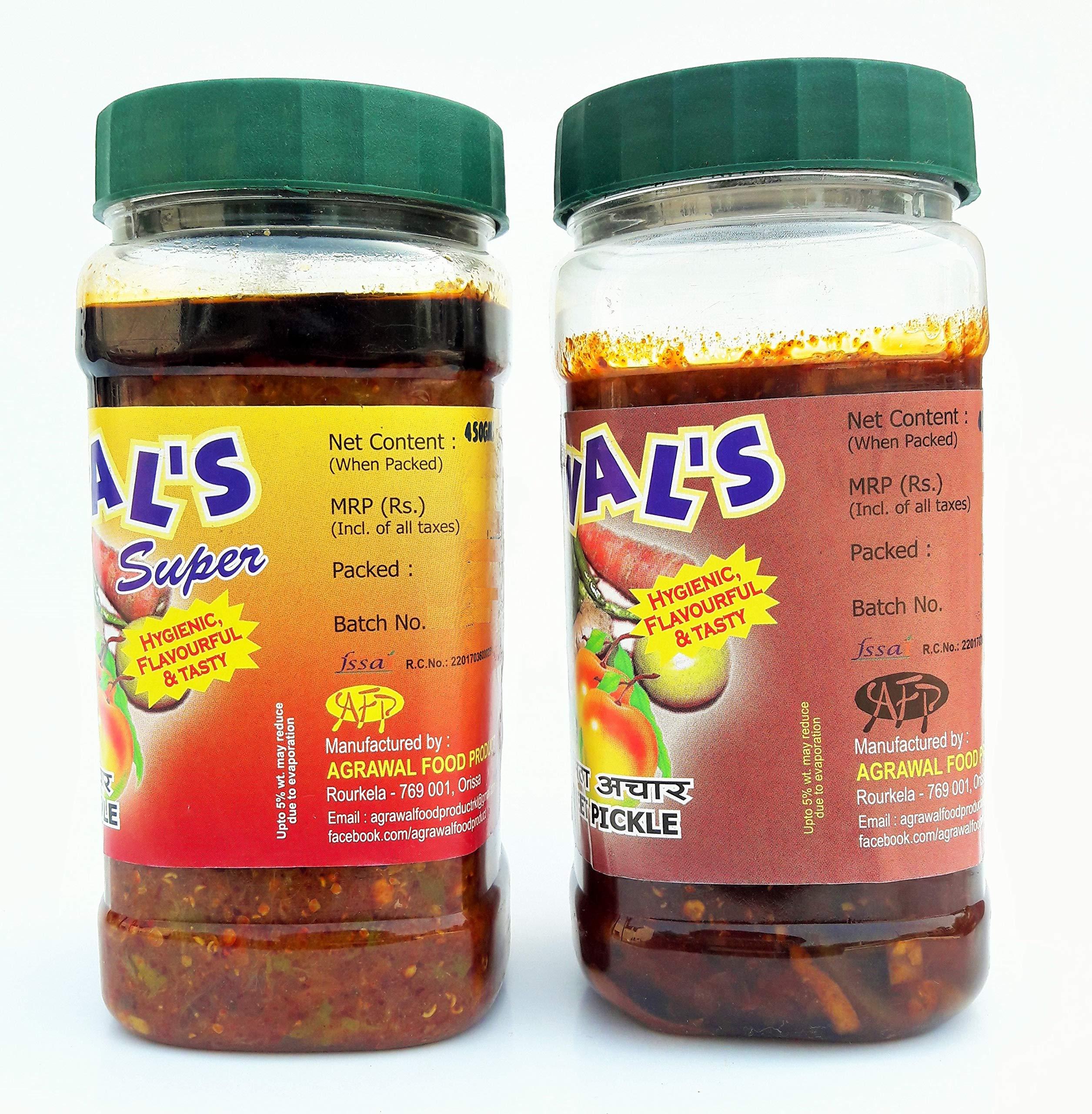 AGRAWAL'S AGRAWAL'S Mixed Pickle 450 GMS & Mixed Sweet Pickle 450 GMS Combo