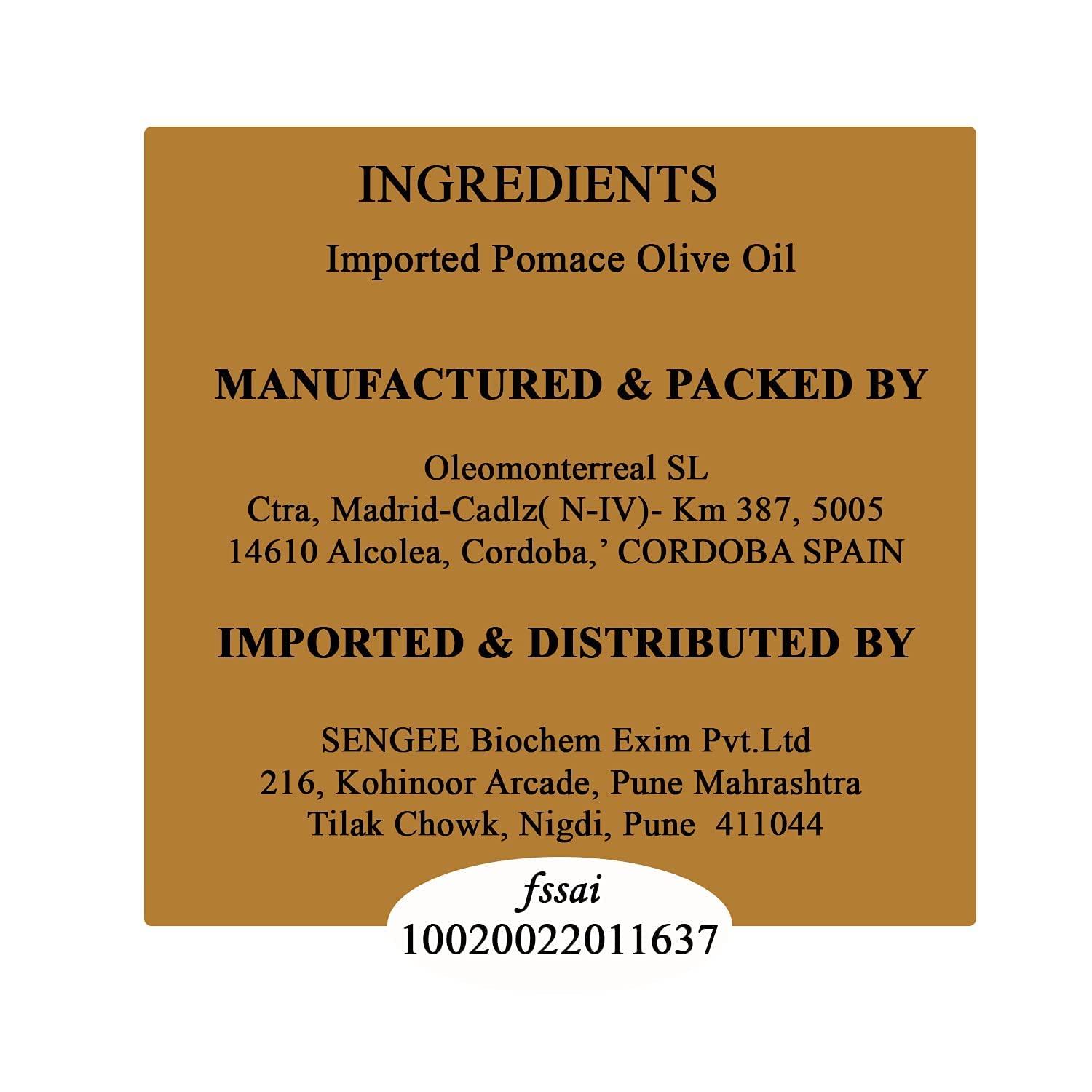 SOLASZ Solasz 100% Spanish Pomace Olive Oil (250ml)