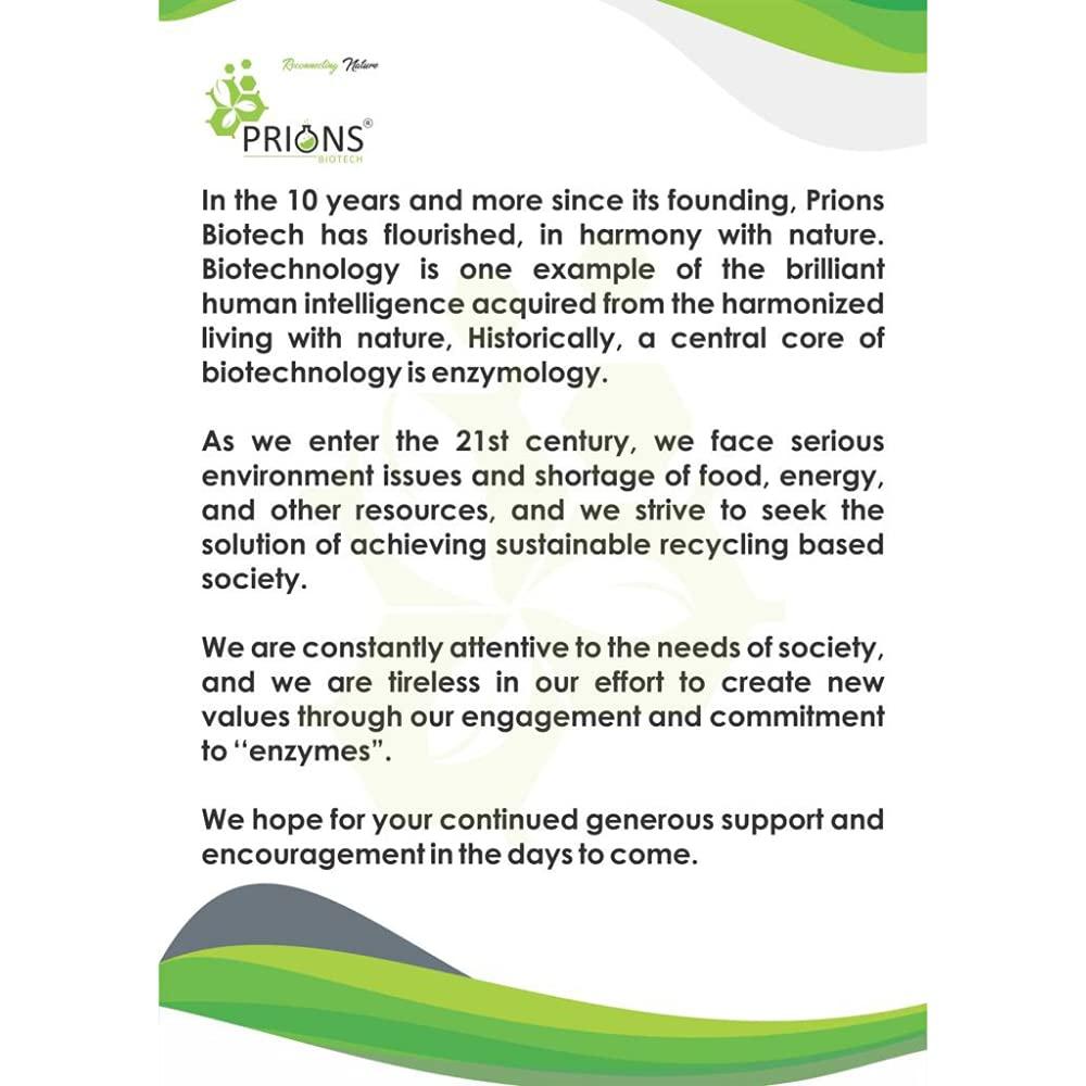 PRIONS BIOTECH Prions Biotech Envirozyme - PR, Enzymes for Biological Treatment Of Sewage Treatment (STP) And Effluent Treatment (ETP) - 1 Kg