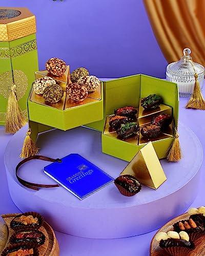Hamam Dasta Bhai Bhabhi Rakhi Set Rakhi Gift For Brother And Bhabhi Bhaiya Bhabhi Rakhi Set Lumba Rakhi For Bhabhi Rakhi With Sweets Gift Box Barel Candy Dates Box Pearls & Greens Bhaiya Bhabhi Rakhi