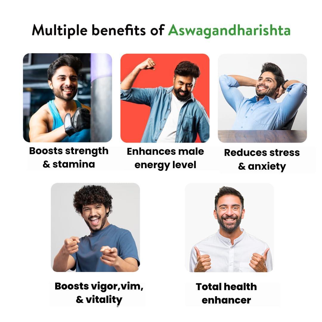 KERALA ayurveda Kerala Ayurveda Aswagandharishta Stamina Booster for Men & Women - 450 ml | Organic Herbal Energy & Performance Supplement | Reduces Stress and Anxiety | Improves Over-All Health with Ashwagandha