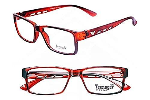 Glasswear Glasswear Reading Glasses For Men 1.00 1.25 1.50 1.75 2.00 2.25 2.50 2.75 3.00 Square Brown Anti Glare Reading Glasses For Men & Women Anti Fog Anti Reflection UV 400 (0.50)