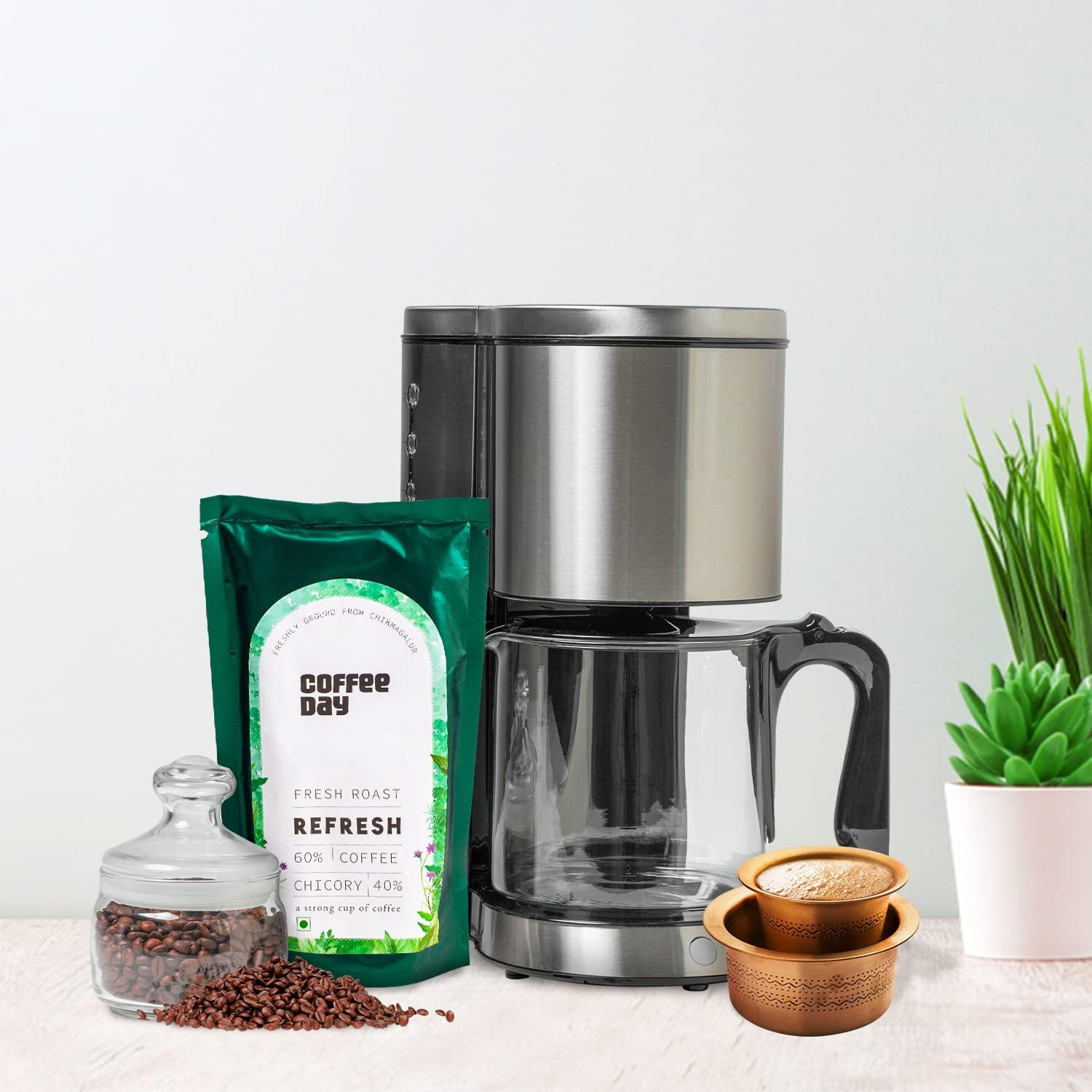 Cafe Coffee Day Cafe Coffee Day - Refresh, Bag 200 Gm Each (Pack Of 4) | Filter Coffee Powder | 60% Coffee & 40% Chicory, Medium To Dark Roast