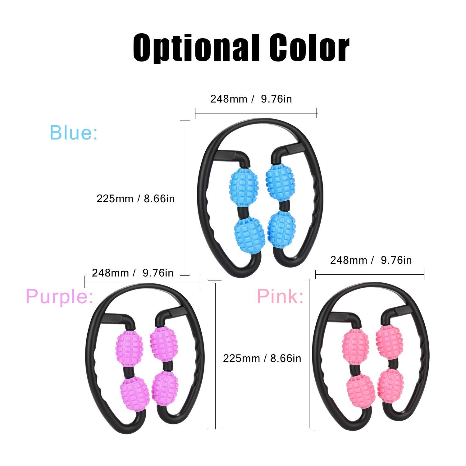 Qunan Qunan Wheel Leg Muscle Massager Body Sha r Relax Roller Yoga Fitn Clip Massage Sti