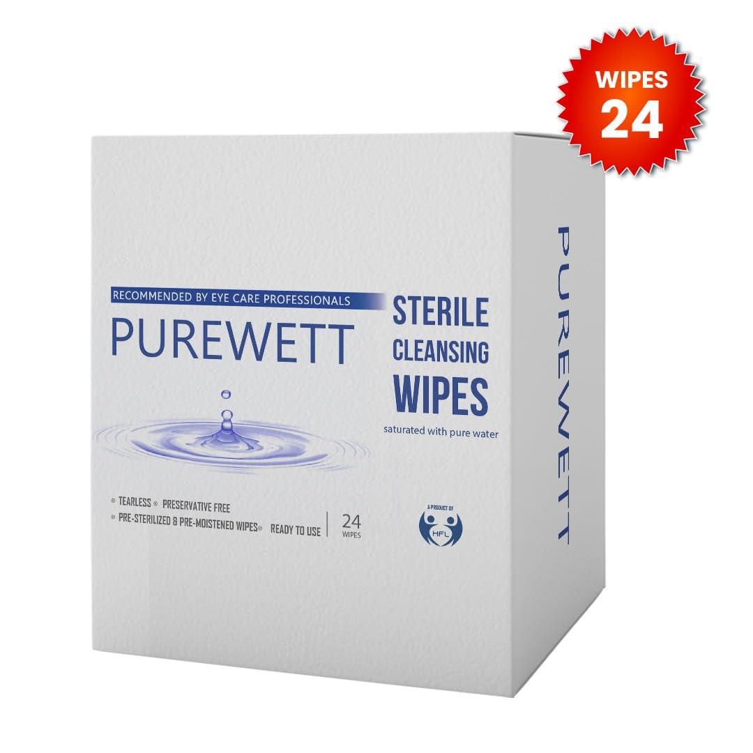 HFL\'s Heavy Duty Wipes HFL\'s Heavy Duty Wipes Purewett Post Cataract Gentle And Effective Sterile Eye Cleaning Wipes - Soothe And Refresh Your Eyes With Confidence Pack Of 24