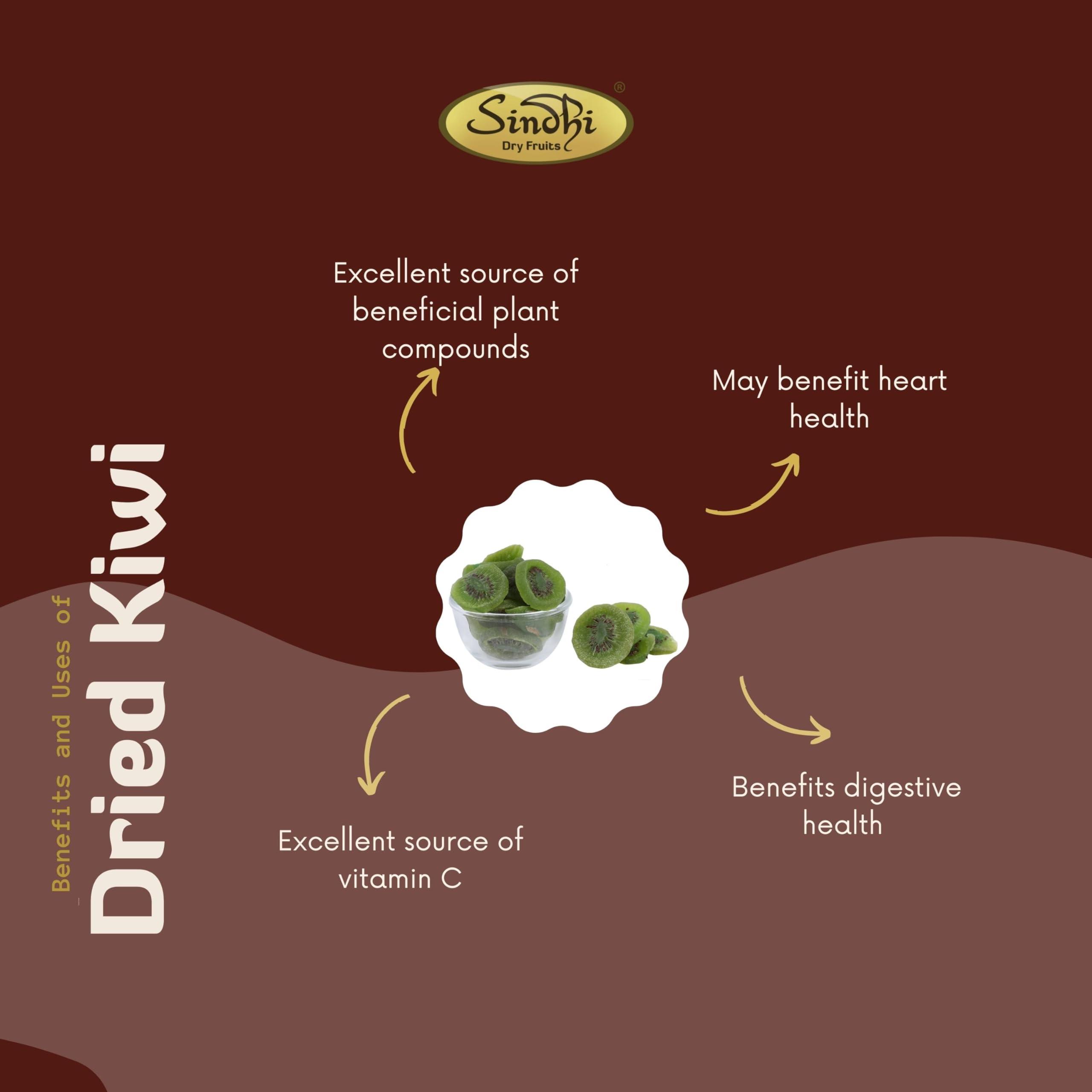 Sindhi Sindhi Dry Fruits premium Dried Kiwi, Delicious and Nutritious addition to your collection of dry fruits, 250 Grams