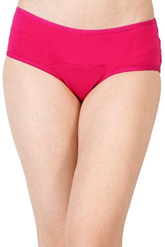 BAMBOOLOGY BAMBOOLOGY Reusable Period Panties for Women & Girls | Bamboo Fabric Leak Proof Panty | Wash & Reuse Menstrual Underwear (XXX-Large, Fuschia)