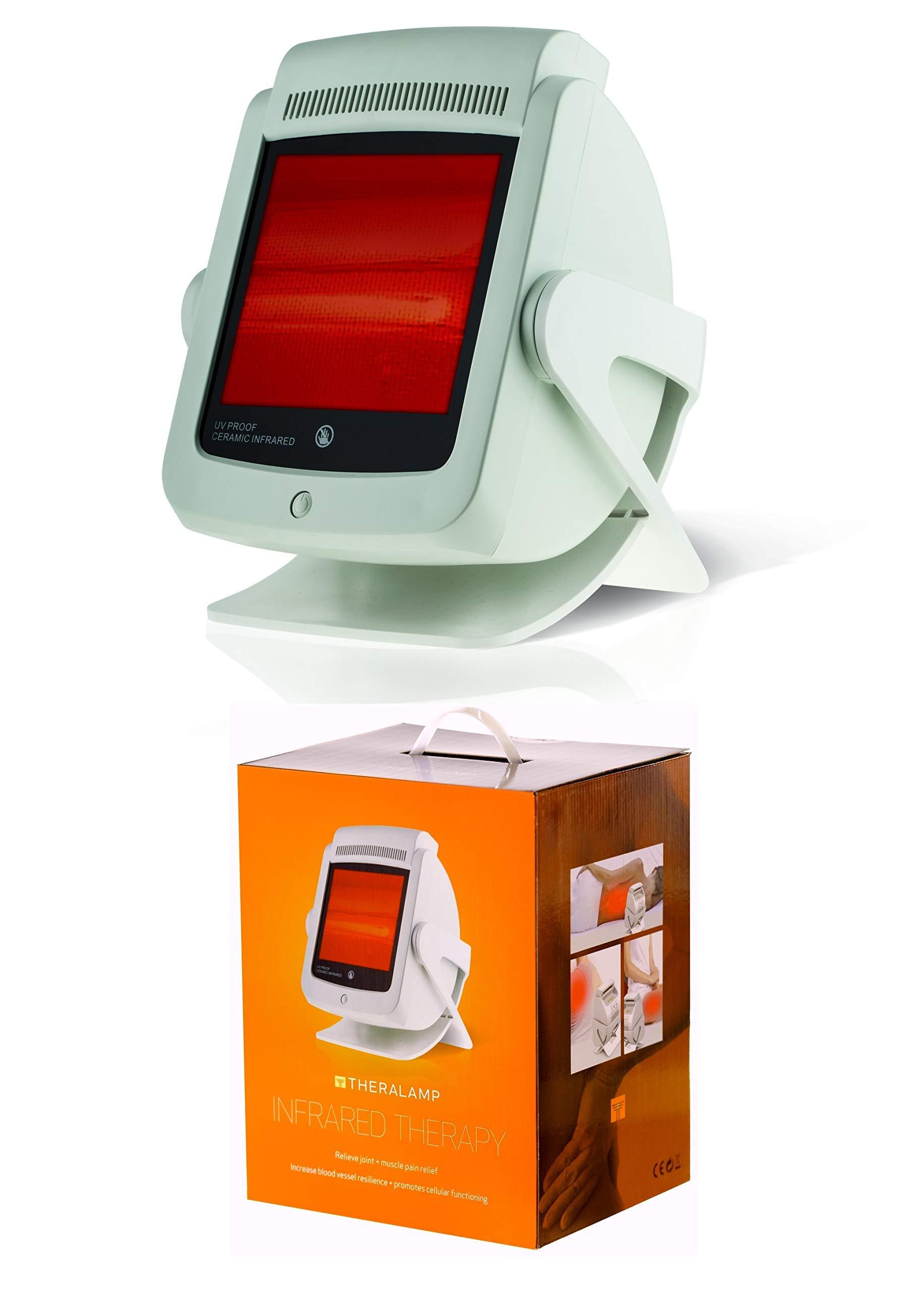 M PAIN MANAGEMENT TECHNOLOGIES Red Light Therapy Infrared Heat Lamp by TheraLamp Infrared Therapy for Pain in Muscles, Back Pain, Blood Circulation