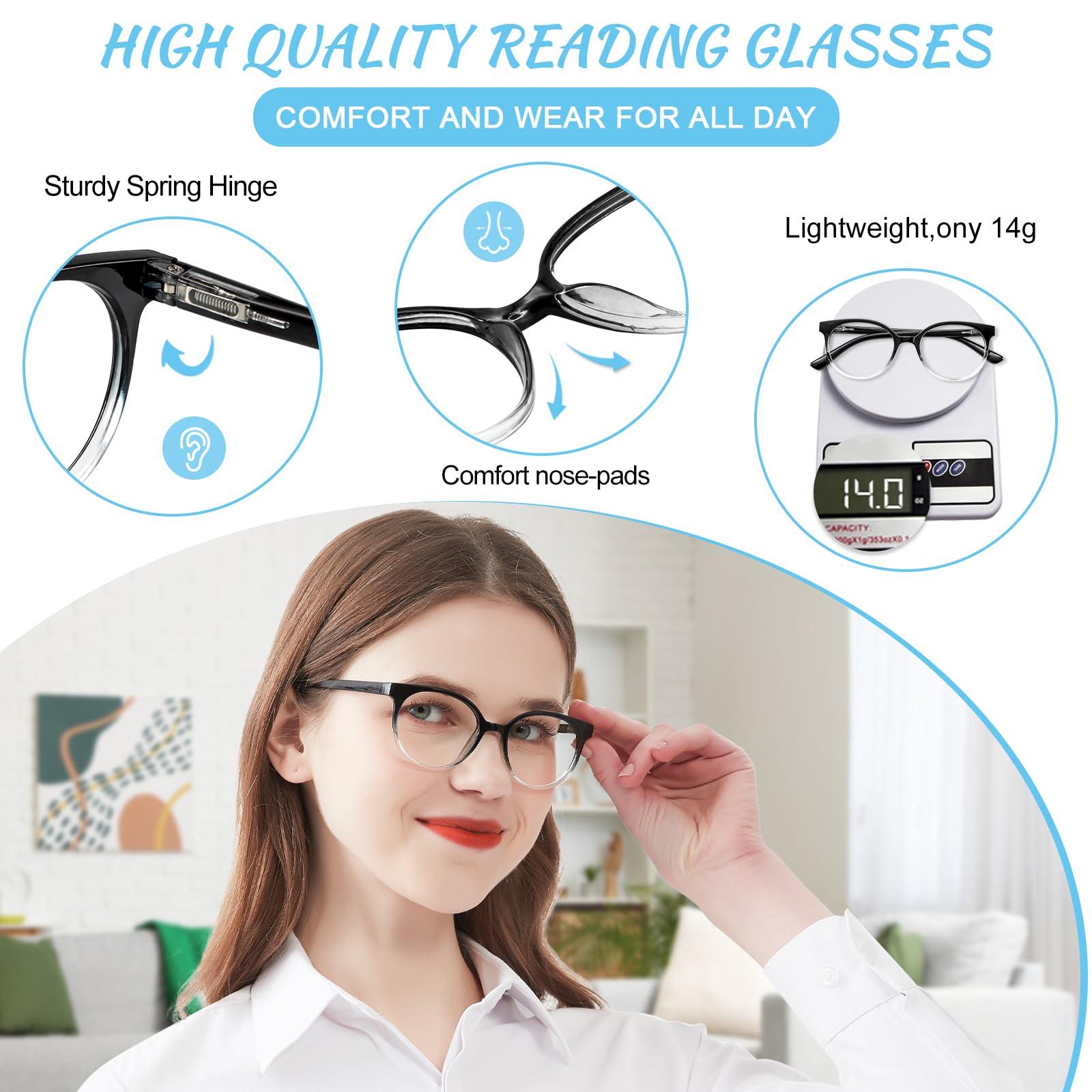 OCCI CHIARI OCCI CHIARI Petite Reading Glasses for Small Face Women Fashion Slim Reders 1.25+(1.0 1.25 1.5 1.75 2.0 2.25 2.5 2.75 3.0 3.5 4.0 5.0 6.0)