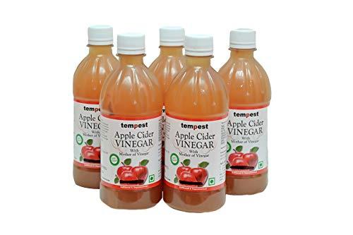 Generic Tempest Apple Cider Vinegar with Mother Vinegar, Raw, Unfiltered and Undiluted - 500 ml (Pack of 5)