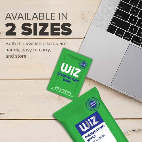 wiz LIQUID SOAP Wiz Antibacterial Easy to Use Safe on Skin Multipurpose 30 Pulls Disinfecting Wipes Assorted Super Value Pack of 10